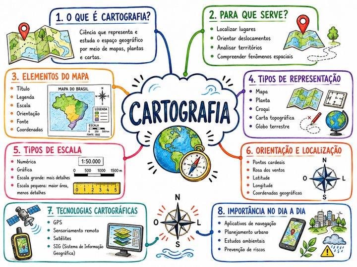 Mapa mental de Geografia