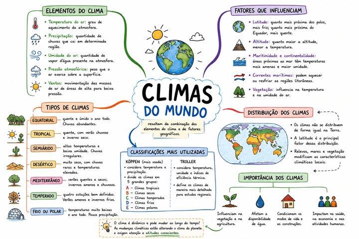 Mapa mental de Geografia