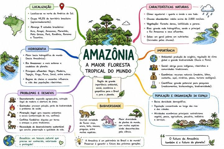 Mapa mental de Geografia