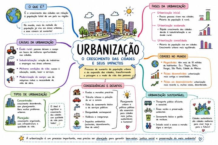 Mapa mental de Geografia