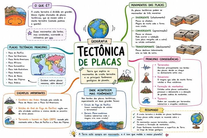 Mapa mental de Geografia